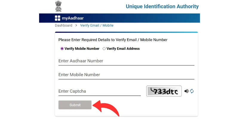 MY Aadhaar Uidai